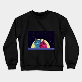 gatos coloridos Crewneck Sweatshirt